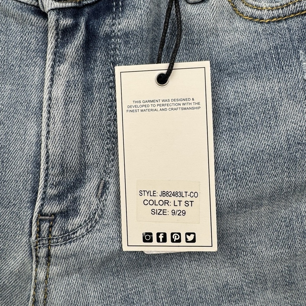 Judy Blue Light Wash Wide Leg Jeans - Picture 13 of 16